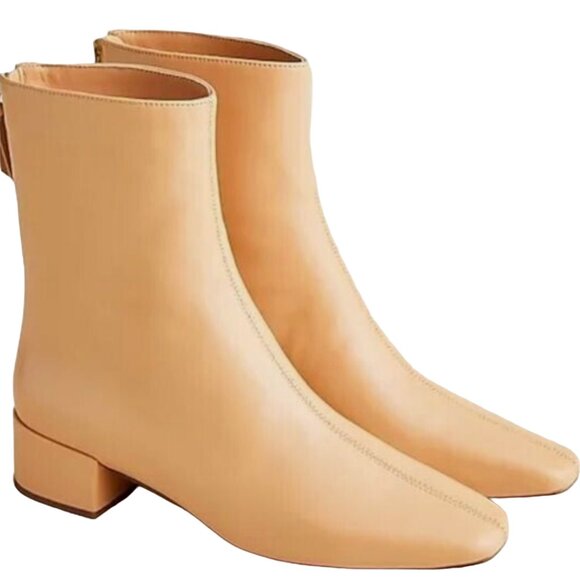 J. Crew  Leather Ankle Booties - Picture 1 of 7